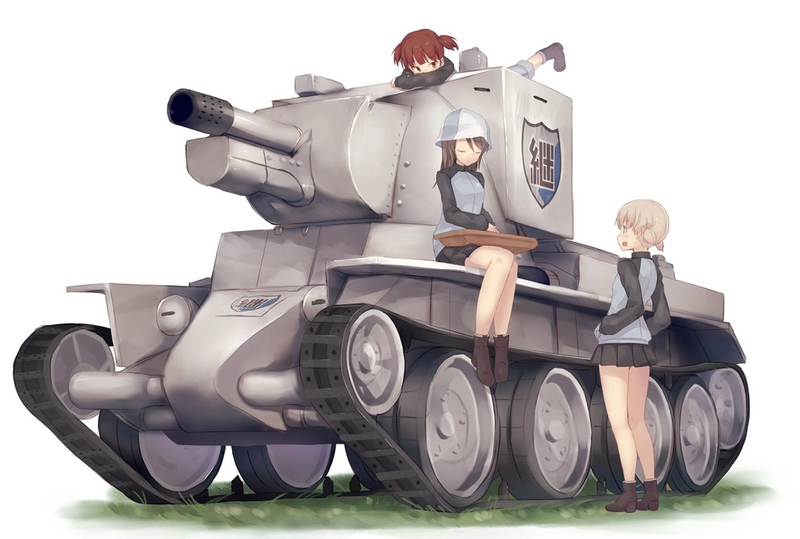 Illustration for article titled Japanese Girls und Panzer fans are visiting Finland to see a tank